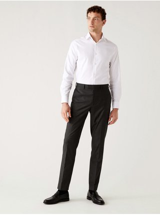 Šedé pánské formální kalhoty Marks & Spencer 