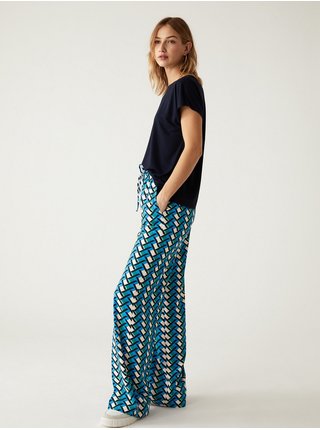 Neformálne nohavice pre ženy Marks & Spencer - modrá, zelená, čierna, krémová