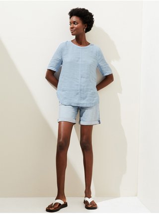 Topy a tričká pre ženy Marks & Spencer - svetlomodrá