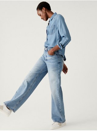Modrá dámská džínová košile Marks & Spencer  