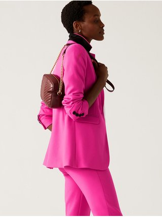 Tmavě růžové dámské sako Marks & Spencer  
