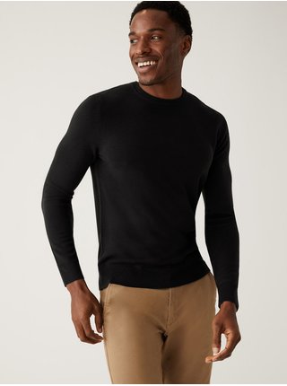 Černý pánský svetr Marks & Spencer 
