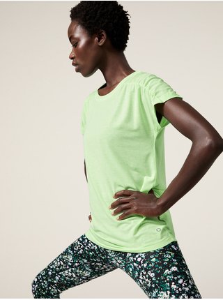 Světle zelené dámské sportovní tričko Marks & Spencer 