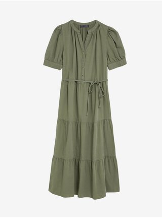 Letné a plážové šaty pre ženy Marks & Spencer - kaki, zelená