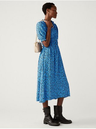 Voľnočasové šaty pre ženy Marks & Spencer - modrá, čierna