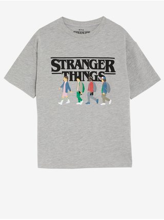Šedé klučičí tričko s potiskem Stranger Things™ Marks & Spencer  