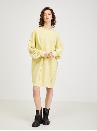 Žluté dámské mikinové šaty Diesel