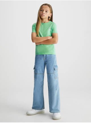Svetlo zelené detské tričko Calvin Klein Jeans