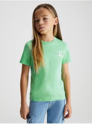 Svetlo zelené detské tričko Calvin Klein Jeans