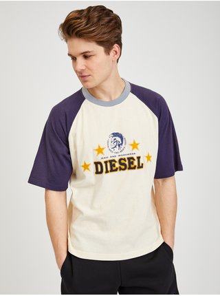 Modro-žluté pánské tričko Diesel