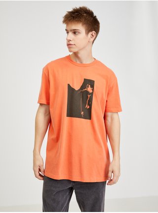 Oranžové pánske tričko Diesel
