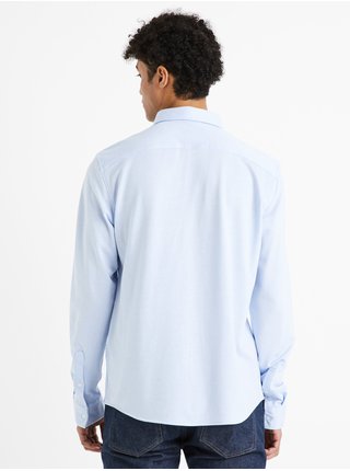 Světle modrá pánská slim fit košile Celio Dactive 