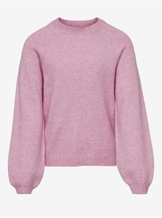 Ružový dievčenský sveter ONLY