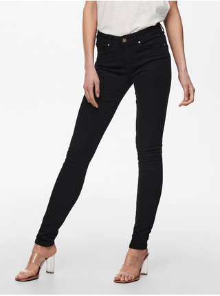 Čierne dámske skinny fit džínsy ONLY