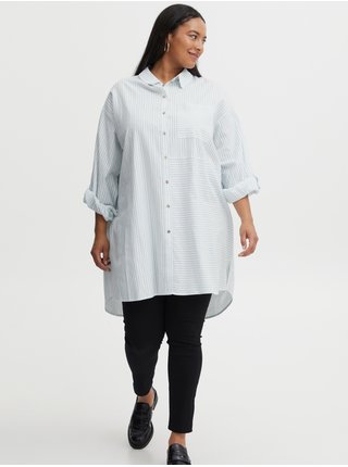 Modro-biela dámska pruhovaná košeľa Fransa