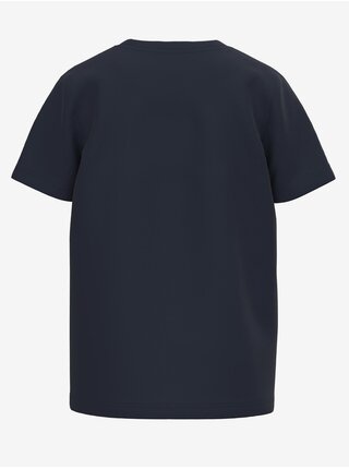 Tmavě modré klučičí tričko s potiskem name it Oto