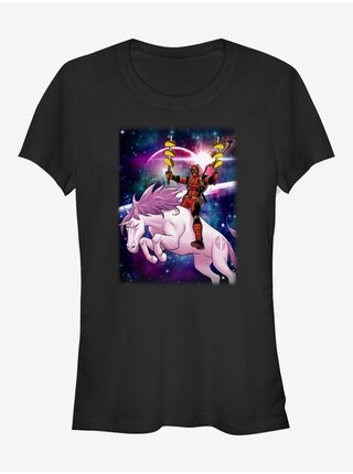 Černé dámské tričko ZOOT.Fan Marvel Taco Unicorn 