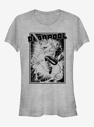 Šedé dámské tričko ZOOT.Fan Marvel Deadpool Fantasy