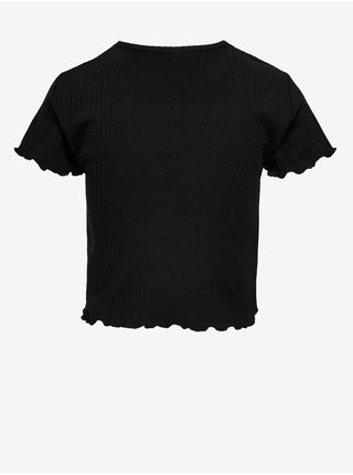 Čierne dievčenské tričko ONLY Nella