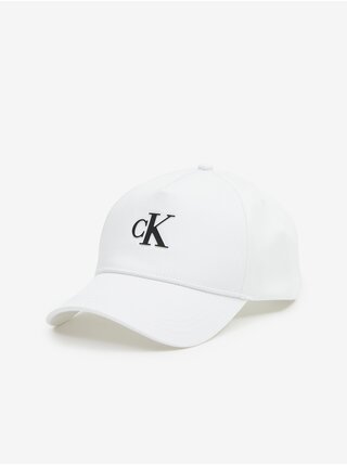 Bílá kšiltovka Calvin Klein Jeans