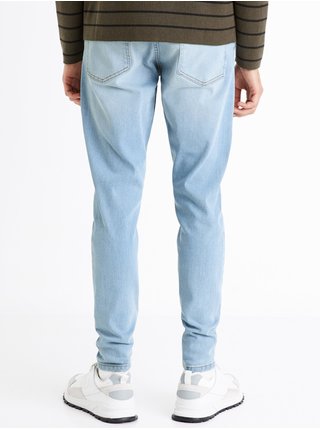 Světle modré pánské skinny fit džíny Celio C45 Dosklue