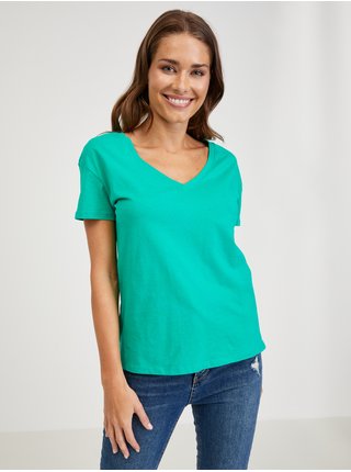 Zelené dámské basic tričko ORSAY