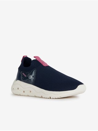 Tmavě modré holčičí slip on tenisky Geox