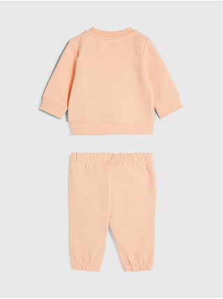 Oranžová dětská tepláková souprava Calvin Klein Jeans 