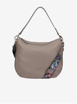 Béžová dámská kožená kabelka ELEGA Hessy  