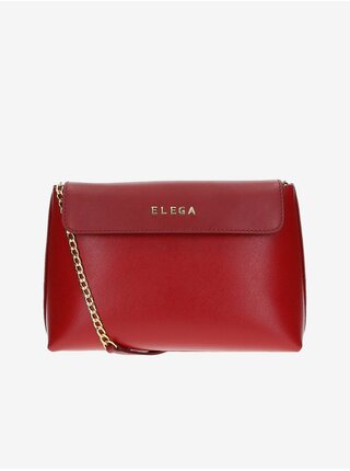 Červená dámská kožená crossbody kabelka ELEGA Anie 