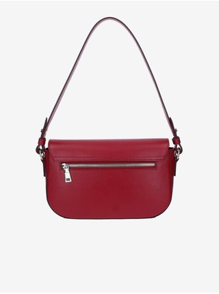 Červená dámská kožená kabelka ELEGA Farfalle