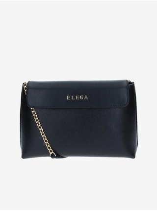 Černá dámská kožená kabelka ELEGA Anie