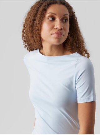 Světle modré dámské basic tričko VERO MODA Panda