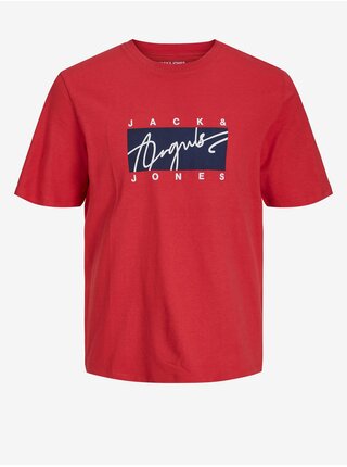 Červené pánské tričko Jack & Jones Joshua