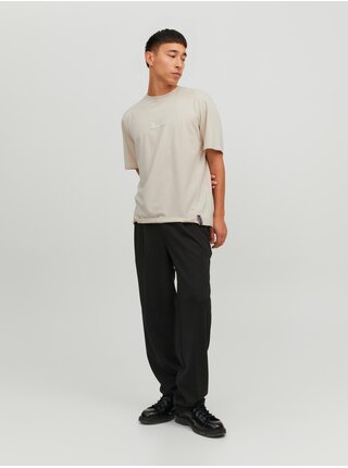 Béžové pánské tričko Jack & Jones Joshua