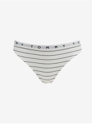 Súprava troch dámskych táng v bielej a čiernej farbe Tommy Hilfiger Underwear