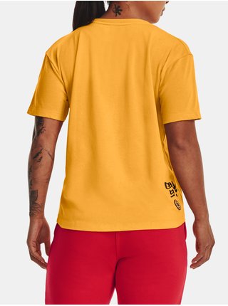 Tričká s dlhým rukávom pre ženy Under Armour - žltá