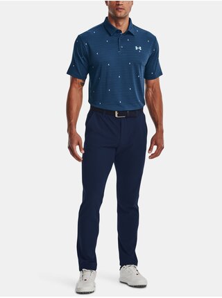 Tmavě modré pánské vzorované polo tričko Under Armour UA Playoff Polo 2.0   