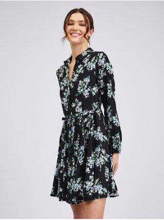 Černé dámské květované šaty ORSAY 