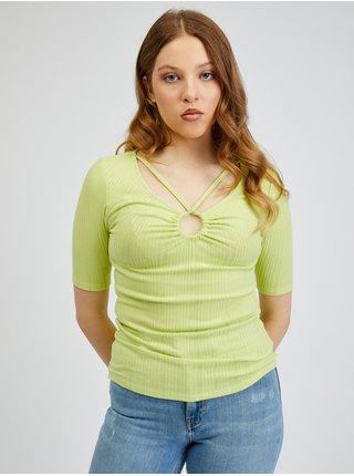 Světle zelené dámské tričko ORSAY