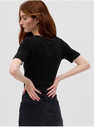 Černé dámské basic tričko GAP   