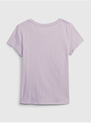 Světle fialové holčičí tričko s logem GAP  