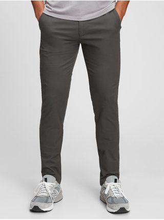 Tmavošedé pánske nohavice GAP modern khaki skinny