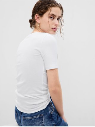 Bílé dámské basic tričko GAP
