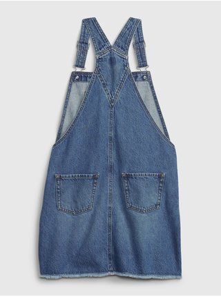 Modrá holčičí džínová sukně s laclem GAP