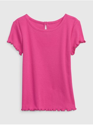 Tmavě růžové holčičí tričko GAP