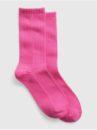Tmavě růžové pánské bavlněné ponožky GAP