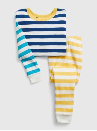 Modro-žluté dětské pruhované pyžamo GAP