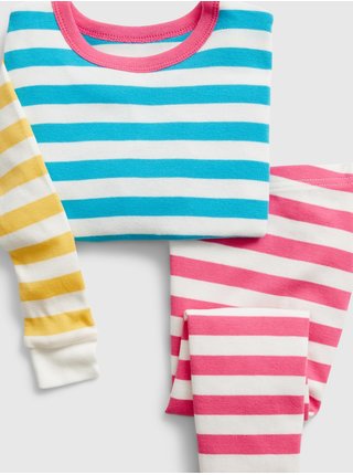 Spodní prádlo - Dětské pruhované pyžamo Barevná