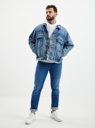 Bílá pánská mikina s kapucí Calvin Klein Jeans